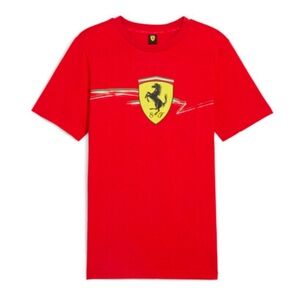 Ferrari Red T-Shirt with Iconic Logo